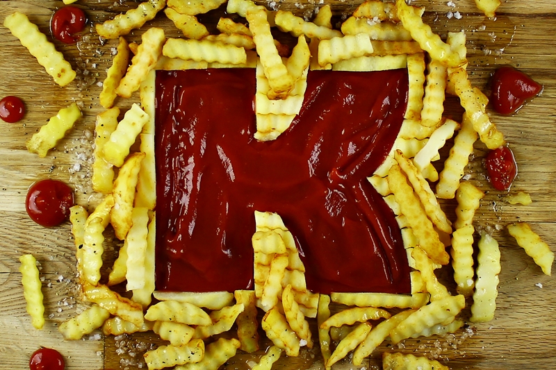 A-Z Food Photography Project - K is for Ketchup, see it at Ateriet.com Food Letters Food Alphabet A to Z Food Food Typography