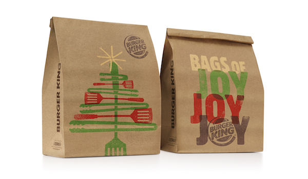 Celebrate Christmas with this Burger King Christmas Packaging