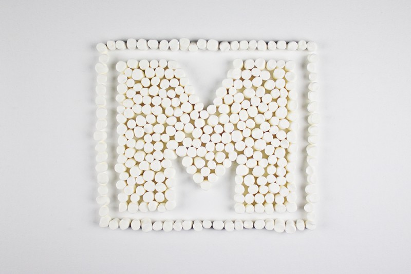 A-Z Food Photography Project - M is for Marshmallows, see more at Ateriet.com Food Letters Food Alphabet A to Z Food Food Typography