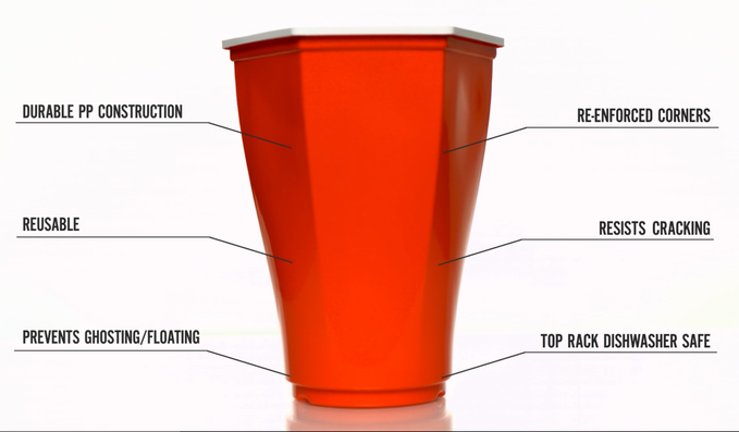The Hexcup that will take beer pong to the next level