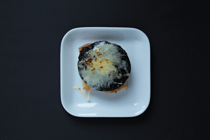 Portobello Mushroom Toast with Gruyere Cheese