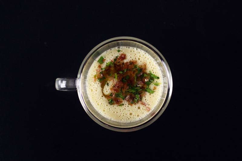 Italian Bean Soup with Crispy Pancetta and Olive Oil