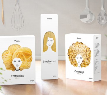 Hairy Pasta Packaging - Clever Idea for Pasta Packaging
