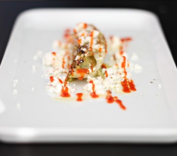 Grilled Salad with Sriracha and Greek Feta Cheese