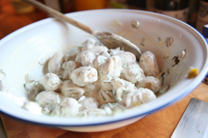 5 Minute Potato Salad - get the recipe here