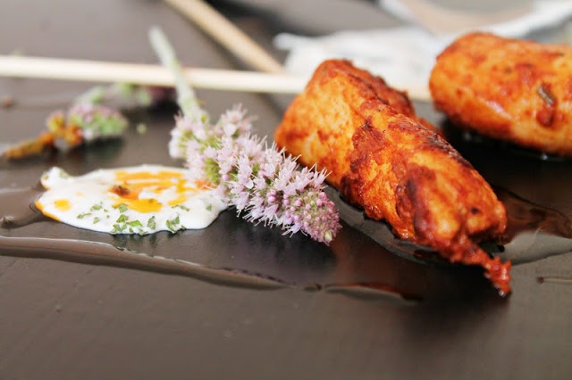 Chicken Skewers with Smoked Paprika and Mint Yogurt