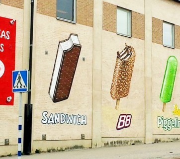 Ice Cream Art at Gb Glace in Sweden