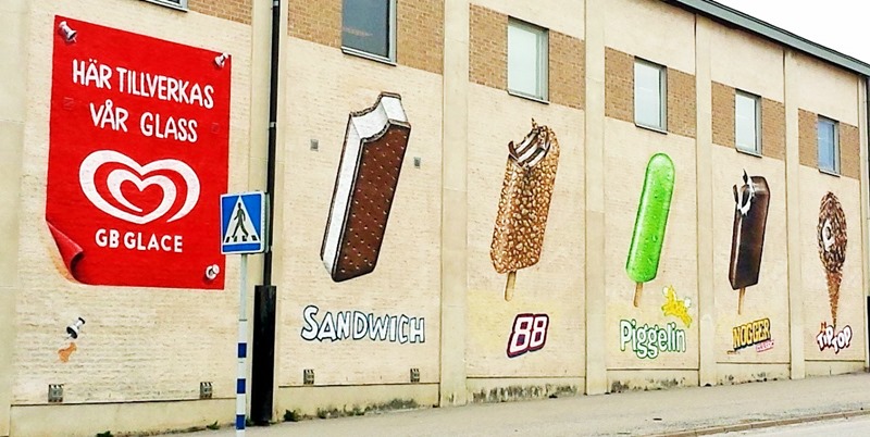 Ice Cream Art at Gb Glace in Sweden