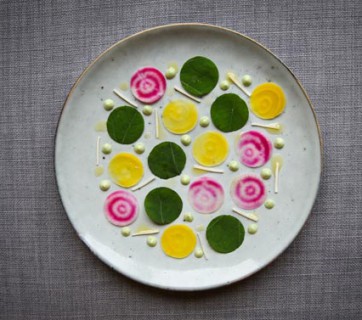 Pretentious Beet Salad With Horseradish, Cress And Fennel Mayonnaise