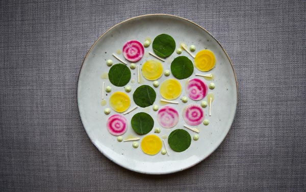 Pretentious Beet Salad With Horseradish, Cress And Fennel Mayonnaise