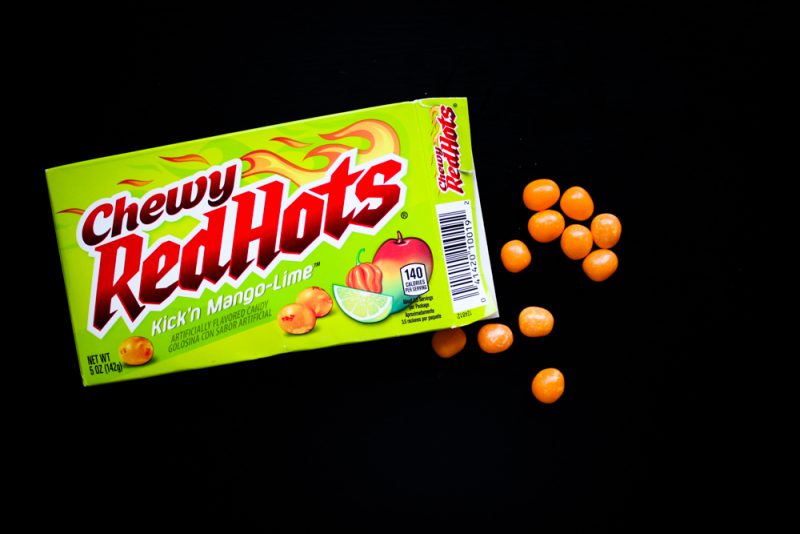 Chewy Red Hots Kick´n Mango-Lime Taste Test