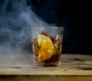 Smoked Old Fashioned With Apple And Cinnamon