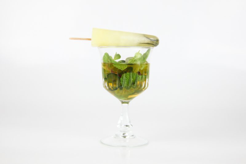 Jalapeno Mint Julep Ice Pop Cocktail