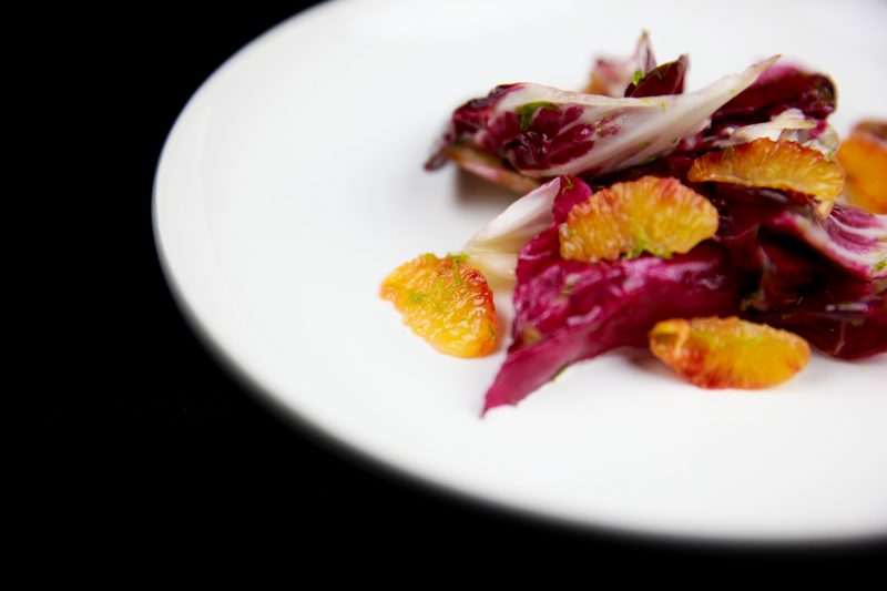 Radicchio and Blood Orange Side Salad with Fennel Vinaigrette