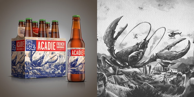 Great Craft Beer Packaging Design For Bayou Teche Brewing