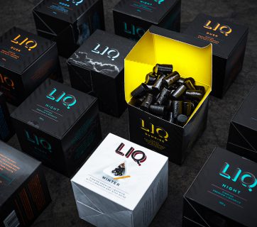 Finnish Liquorice Packaging With Plenty Of Black Design