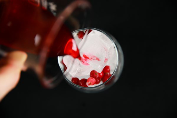 Red Currant Champagne Cobbler - A Great Red Currant Cocktail