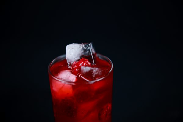 Vodka Raspberry Cocktail With Intense Color and Great Flavor