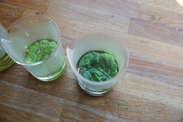 Basil Lemon Cobbler With Gin and Basil Simple Syrup