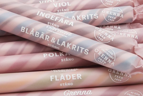 Candy Cane Packaging Design and The History of Swedish Polkagrisar