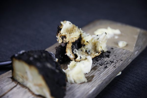 Whole Fire Grilled Celeriac with Truffle Butter and Salt