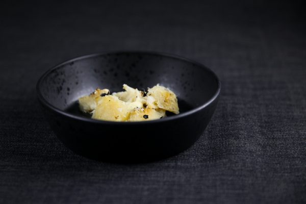 Whole Fire Grilled Celeriac with Truffle Butter and Salt