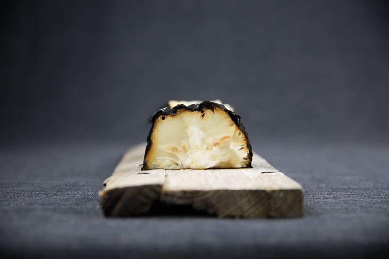 Whole Fire Grilled Celeriac with Truffle Butter and Salt