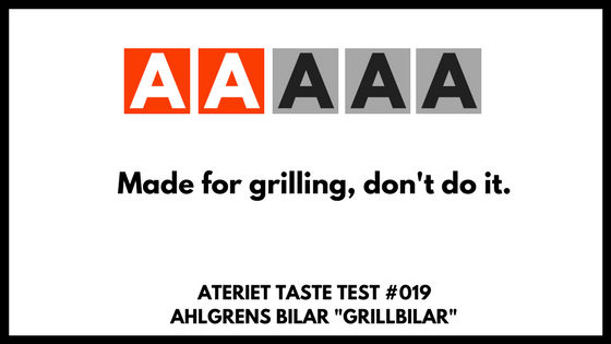 Ahlgrens Bilar Taste Test - The Grilled Version of 2017