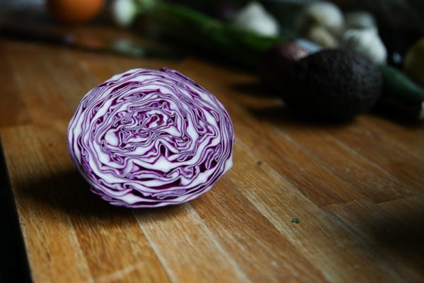 Red Cabbage Coleslaw with Lime and Black Pepper