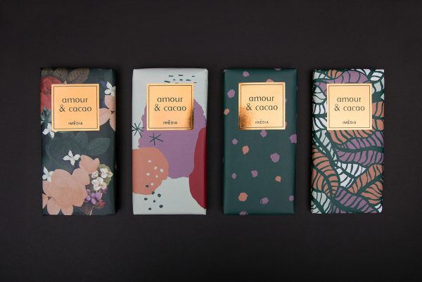Flower Inspired Chocolate Packaging for Amour & Cacao