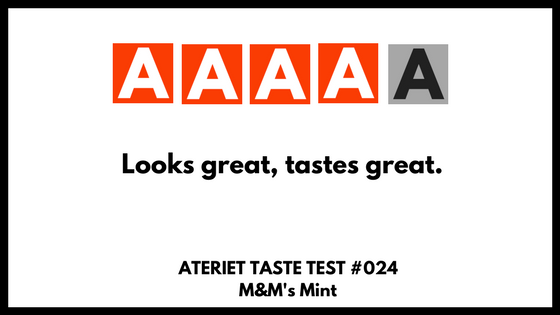 Let’s Do The M&M’s Mint Taste Test