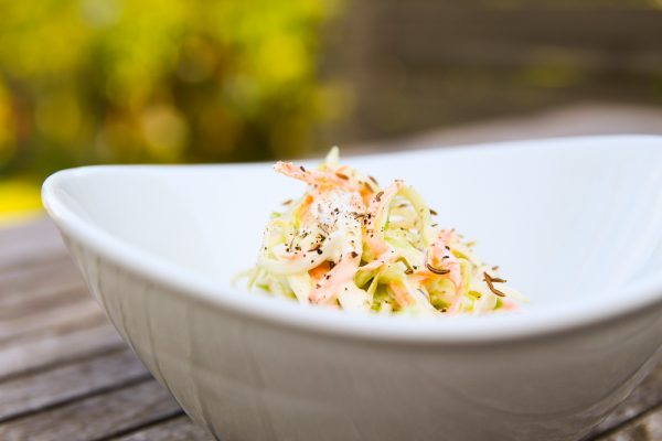 Classic Coleslaw Side Salad with Yogurt and Mayonnaise