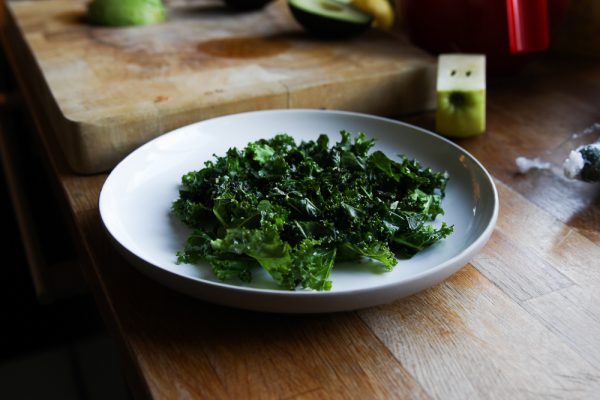 Kale Avocado and Feta Cheese Side Salad