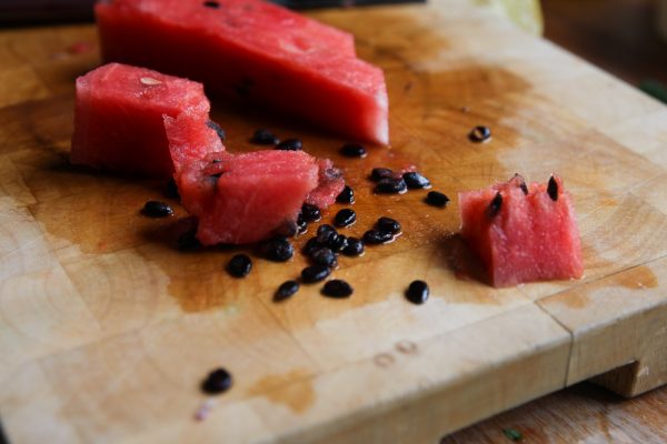 Watermelon Side Salad with Feta Cheese and Mint