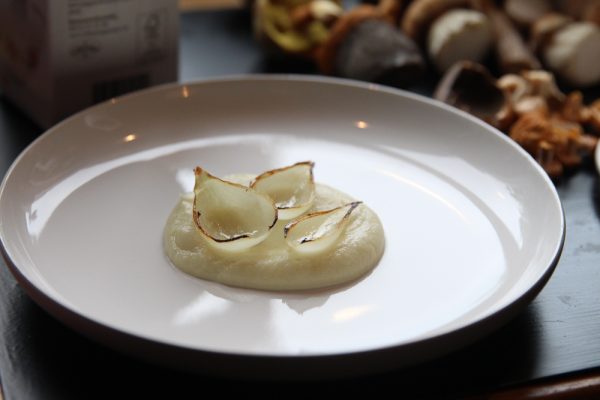 Chanterelles With Cauliflower, Onions and Pickled Funnel Chanterelles