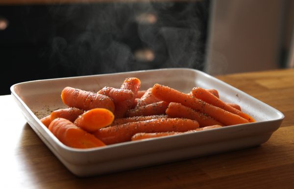 Grilled Carrots with Cashews, Pickled Onions and Yogurt