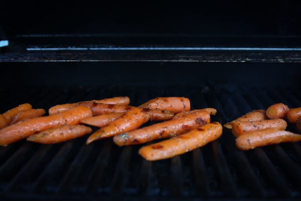 Grilled Carrots with Cashews, Pickled Onions and Yogurt