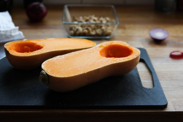 Roasted Butternut Squash with Pecorino Cheese and Parsley