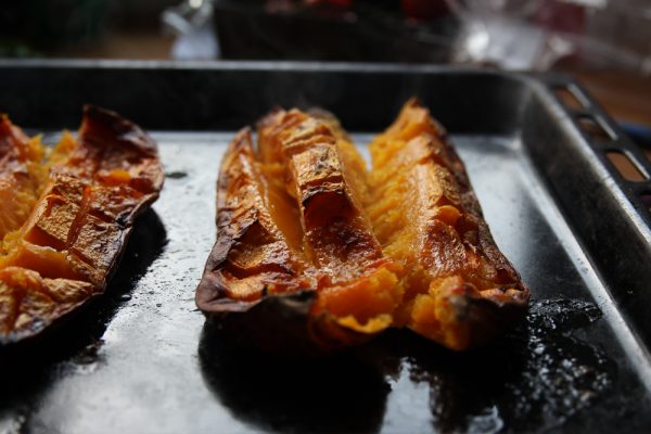 Roasted Butternut Squash with Pecorino Cheese and Parsley