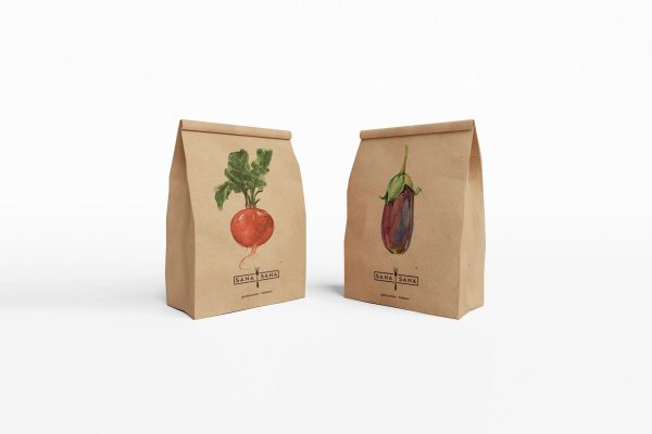 Illustrations of Vegetables Makes This Costa Rican Café Branding Stand