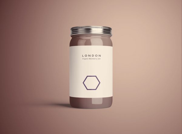 Minimalistic Jam Jar Packaging for London Jam
