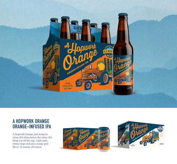 Blue Mountain Brewery Beer Packaging Designs