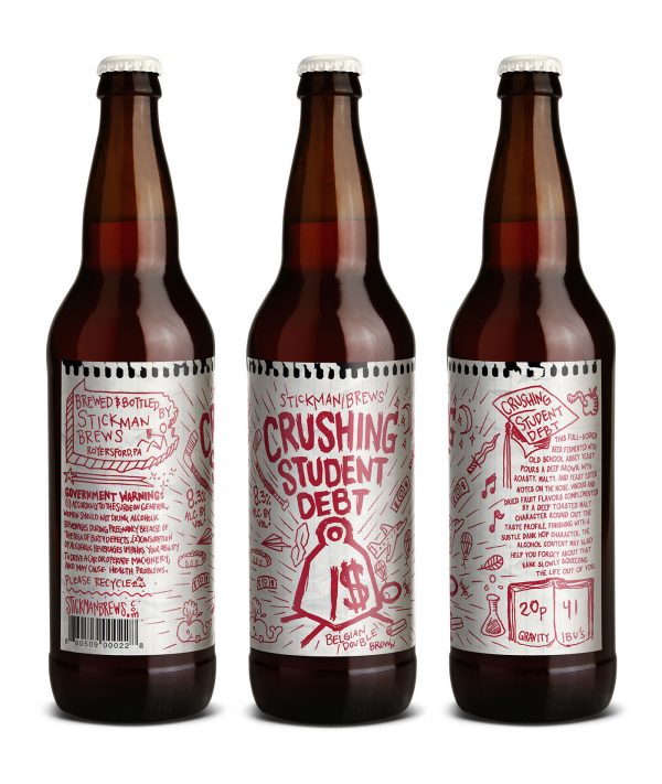 Take a look at this charming Doodle Beer Packaging Design