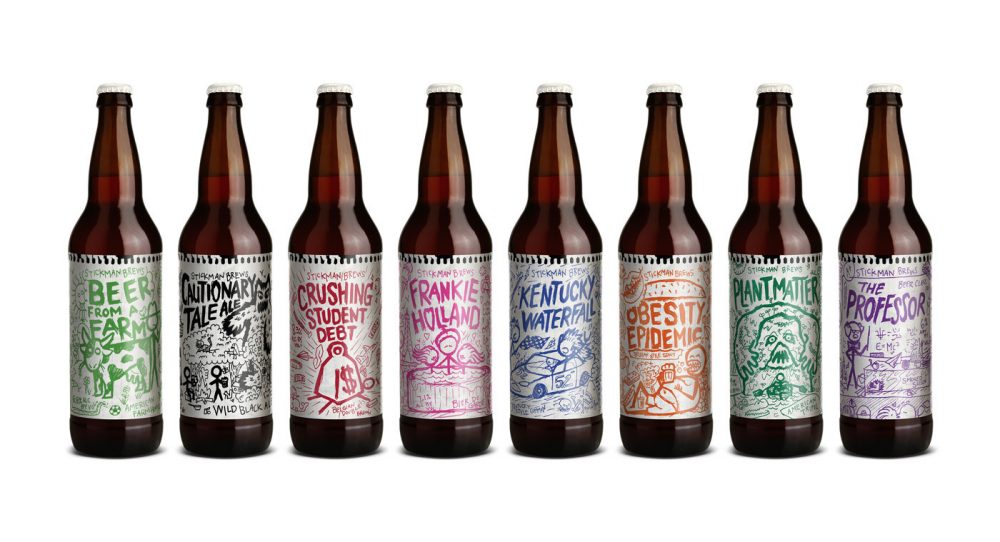 Take a look at this charming Doodle Beer Packaging Design