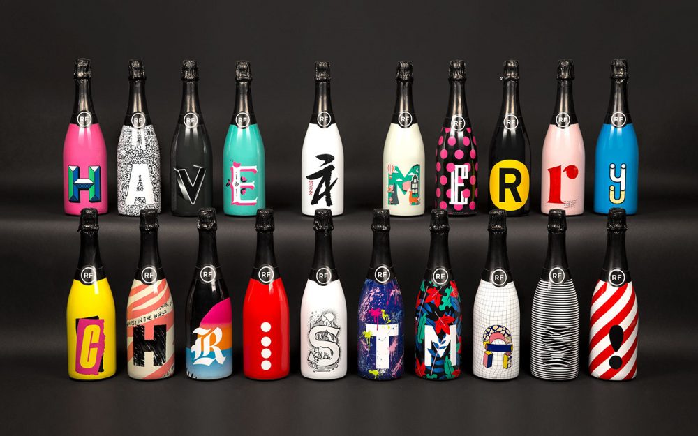 This Agency Created 20 Unique Wine Bottles To Wish Clients a Merry Christmas