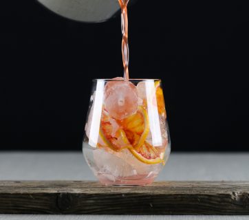Boozy Blood Orange Lemonade with Vermouth