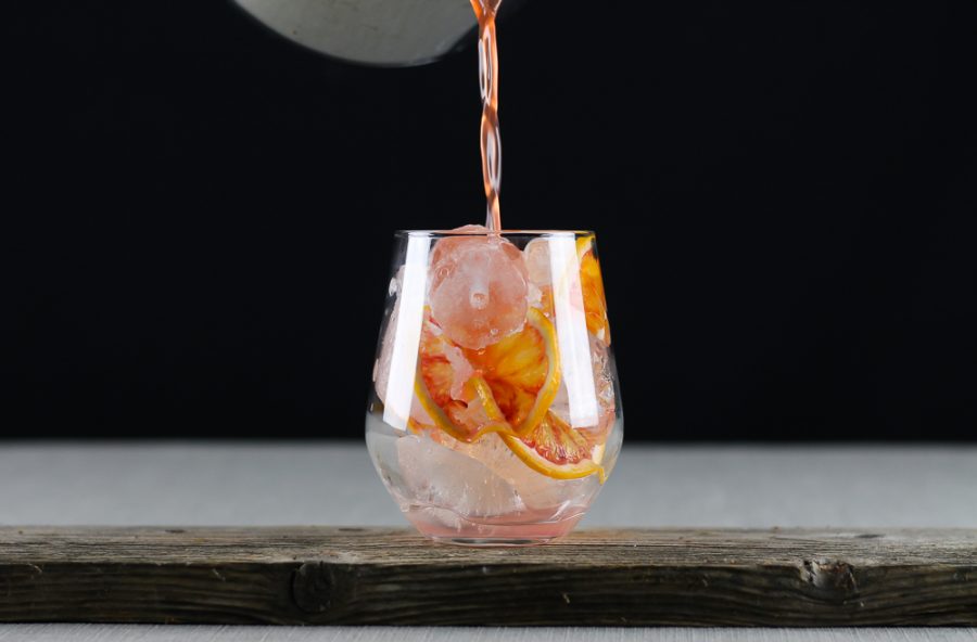 Boozy Blood Orange Lemonade with Vermouth