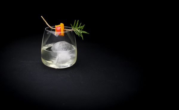 Maraschino Orange Cocktail with Rosemary