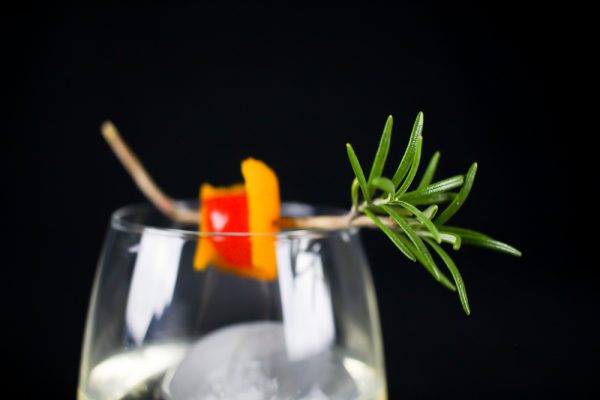 Maraschino Orange Cocktail with Rosemary