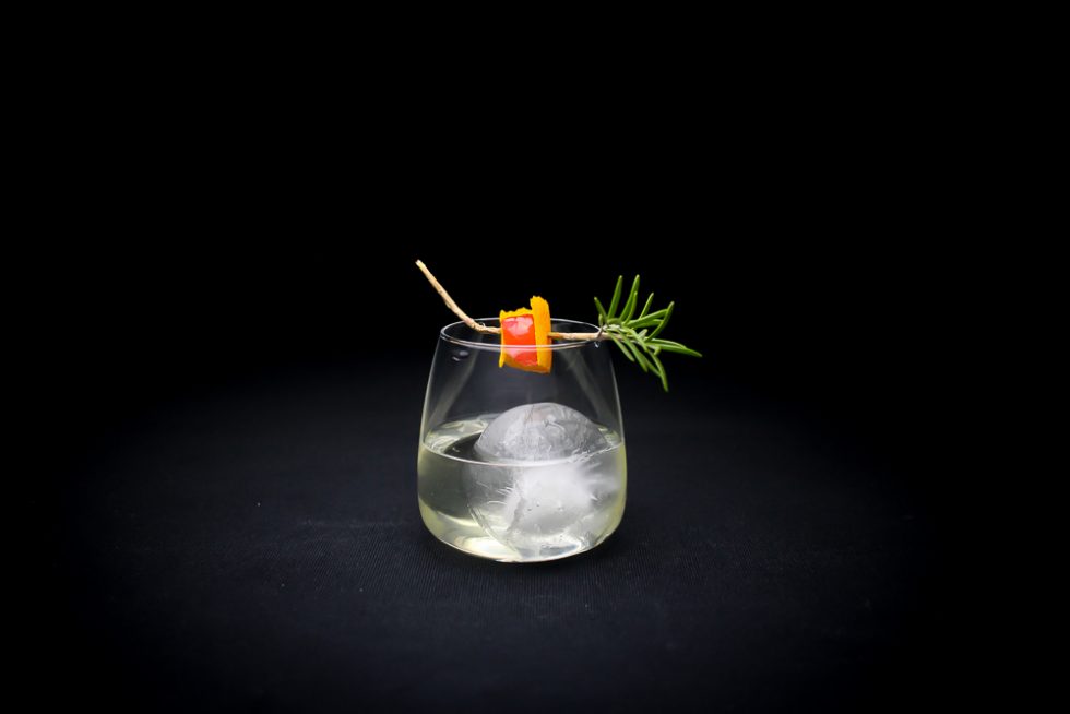 Maraschino Orange Cocktail with Rosemary